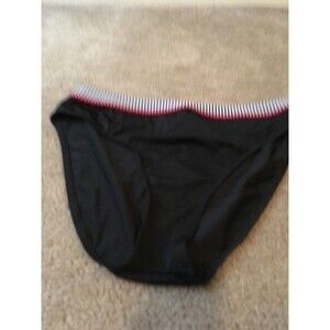 24th & Ocean Women's Black White Swim Bikini Bottom Size XL